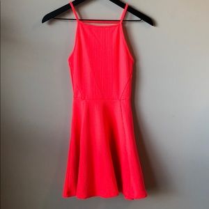 Coral neon dress